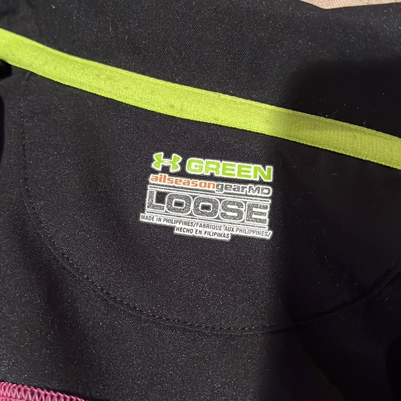 Under Armour Black Jacket… “Green” All Season - Picture 5 of 6